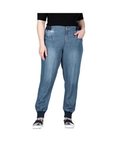 Брюки джоггеры Standards & Practices Plus Size из тенселя