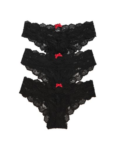 Skarlett Blue Women's Goddess Stretch Lace Chikini 3-Pack
