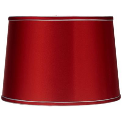 Абажур Springcrest Sydnee Satin Red Drum, 14" Top x 16" Bottom x 11" Slant x 11" High