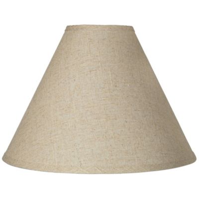 Springcrest Fine Burlap большой абажур Empire, 5" верх x 15" низ x 11.5" высота, запчасти с держателем