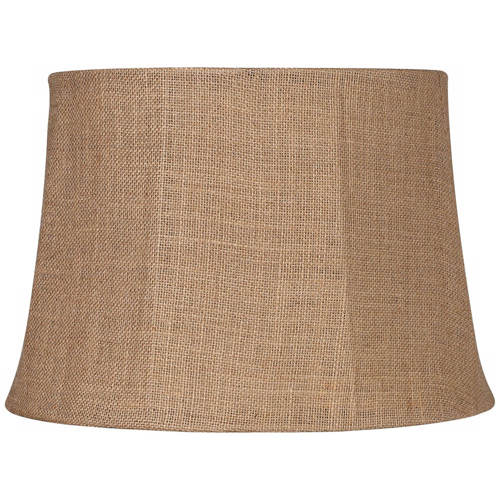 Абажур Springcrest Natural Burlap Medium Drum 13" Top x 16" Bottom x 11" Slant x 10.75" High