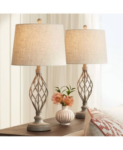 Набор настольных ламп Franklin Iron Works Annie Modern Coastal, 28" Tall, 2 шт