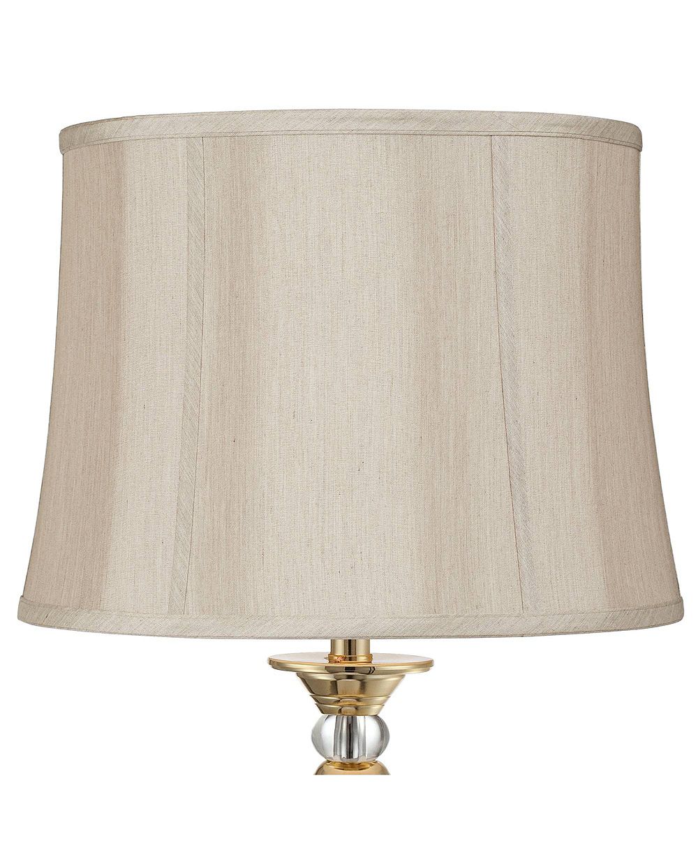 Абажур Springcrest Taupe Medium Softback Round 14" Top x 16" Bottom x 12" High (Spider)