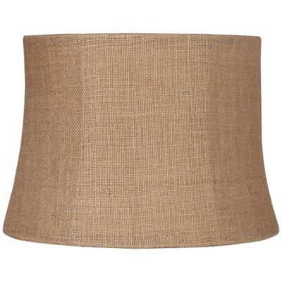 Абажур Springcrest Natural Burlap Medium Drum 12" Top x 14" Bottom x 10" High (Spider)
