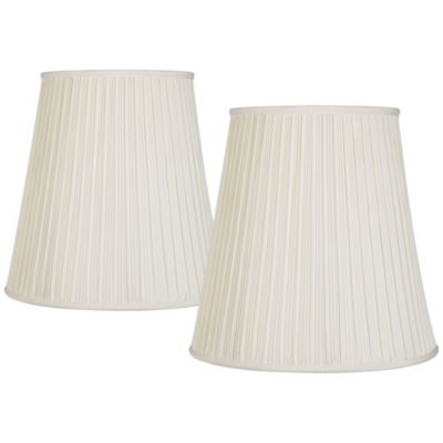 Абажуры для ламп Springcrest Pleated Drum Cream 12" Top x 18" Bottom x 18" High набор из 2 шт