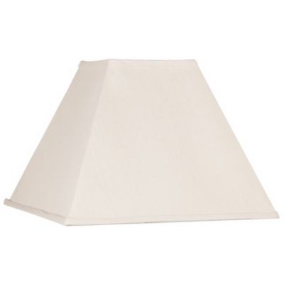 Бежевый льняной квадратный абажур для лампы Springcrest Large 7" Top x 17" Bottom x 13" Slant x 12" High (Spider) с держателем и наконечником