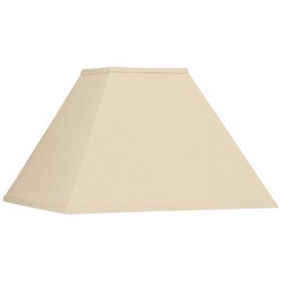 Springcrest Linen Декоративный абажур Square 6" Top x 16" Bottom x 12" Slant x 10" High