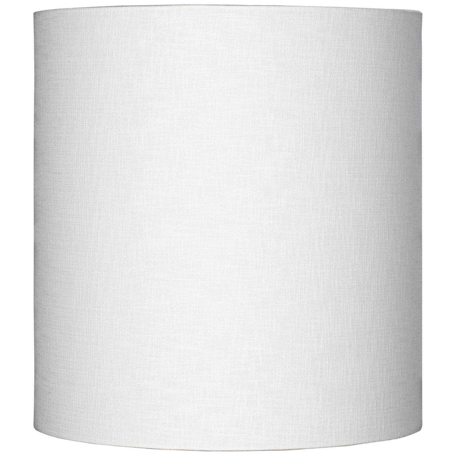 Springcrest White Tall Linen Medium Drum Lamp Shade 14" Top x 14" Bottom x 15" High (Spider) Replacement with Harp and Finial