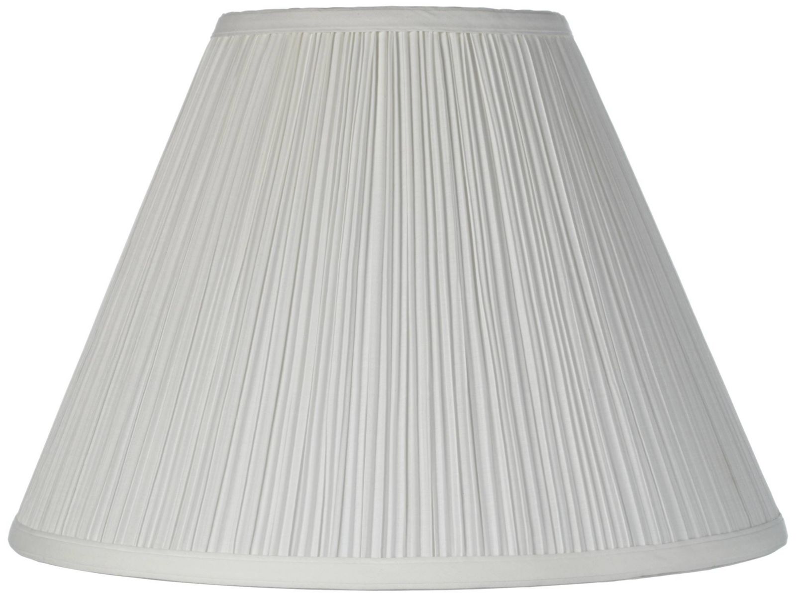 Абажур Springcrest 6 1/2" Top x 15" Bottom x 10 1/2" High x 11" Slant White Pleated Spider Harp Finial