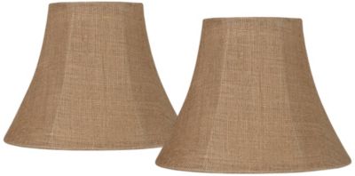 Абажур Springcrest Set of 2 Bell Lamp Shades Natural 7" x 14" x 10.5"