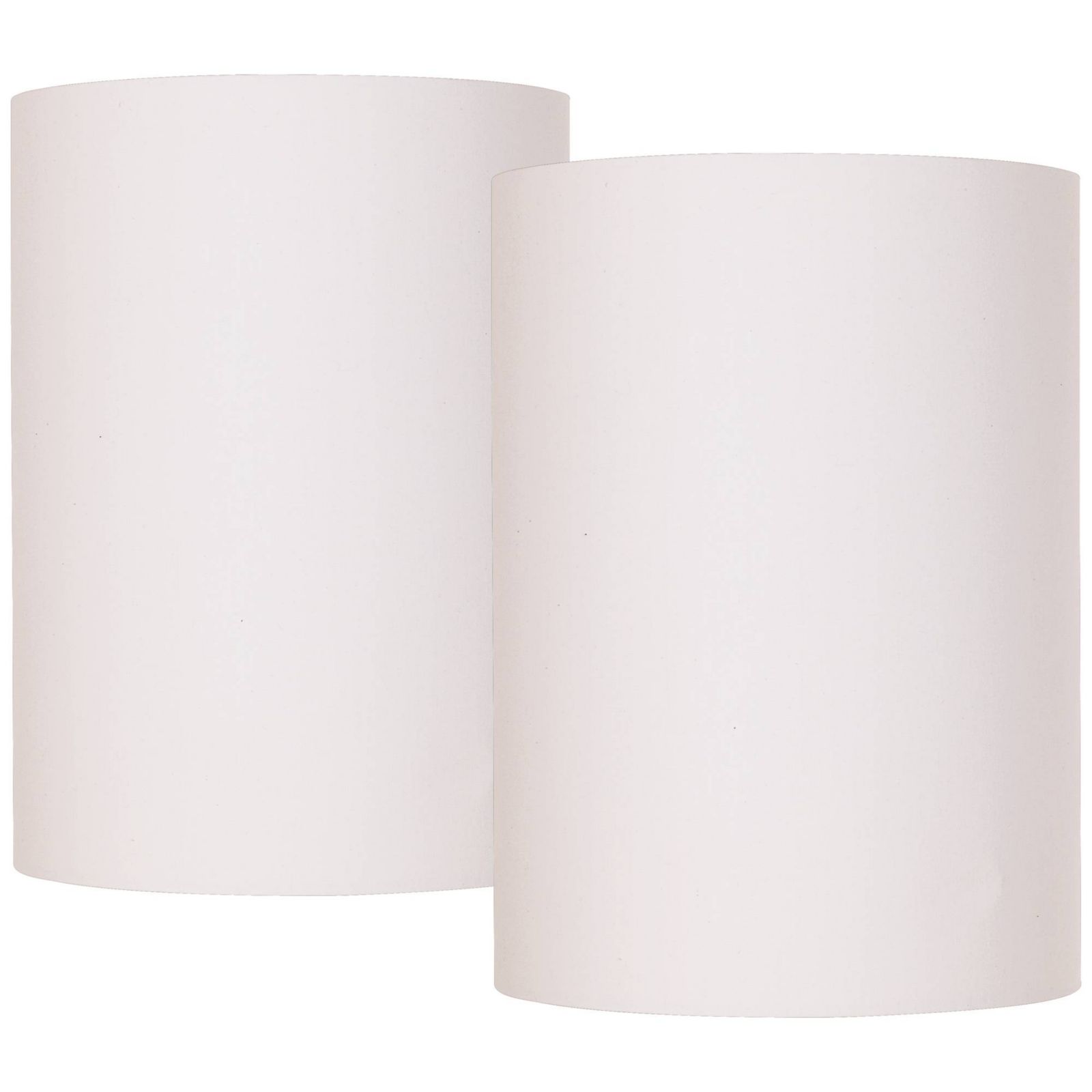 Набор из 2 абажуров для настольной лампы Springcrest White Small 8" Top x 8" Bottom x 11" High Spider с запасным держателем и наконечником