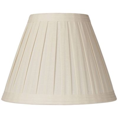 Абажур Springcrest Creme Linen Medium Box Pleat Replacement с держателем и наконечником