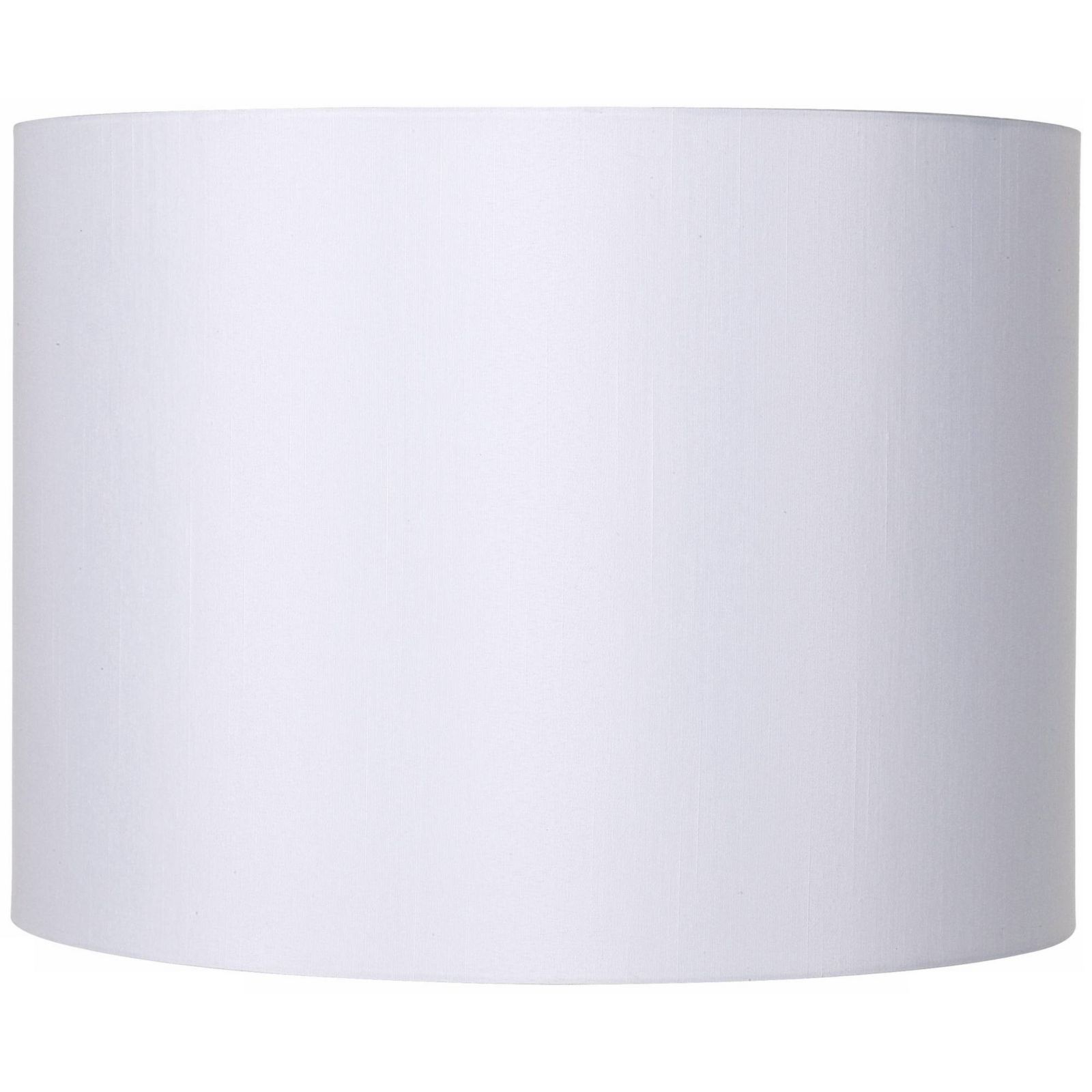 Springcrest White Hardback Medium Drum Lamp Shade 16" Top x 16" Bottom x 12" High (Spider) Replacement with Harp and Finial