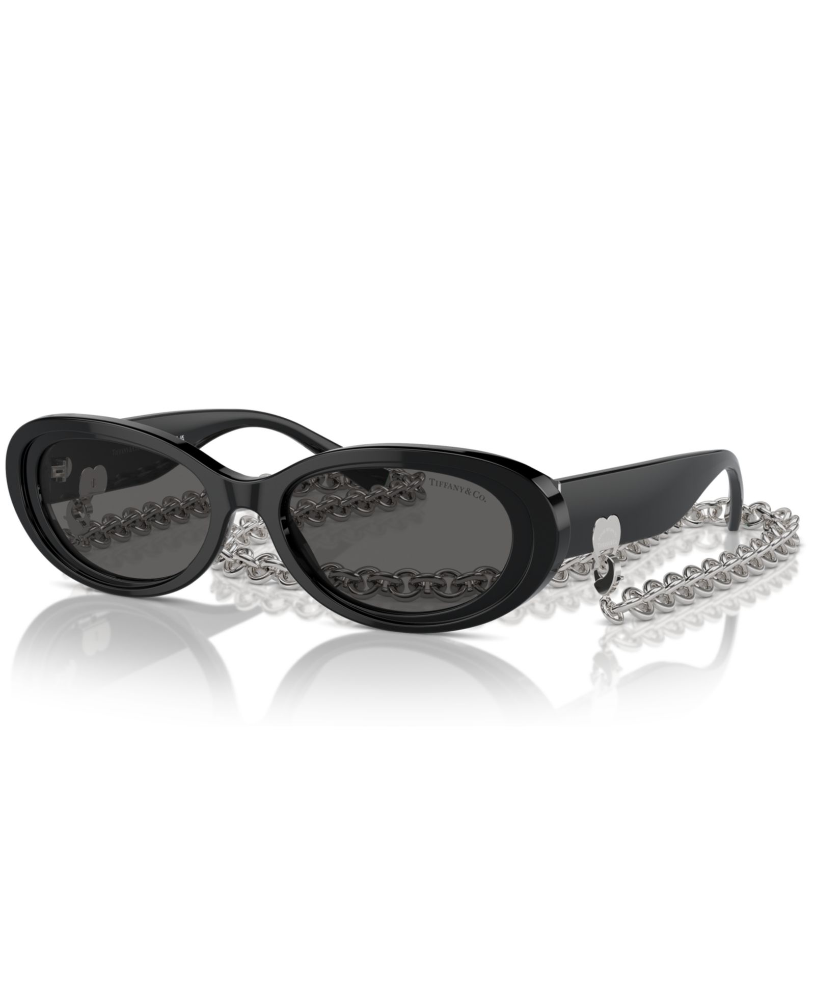 Tiffany & Co. солнцезащитные очки Women's Oval с цепочкой Tf4221