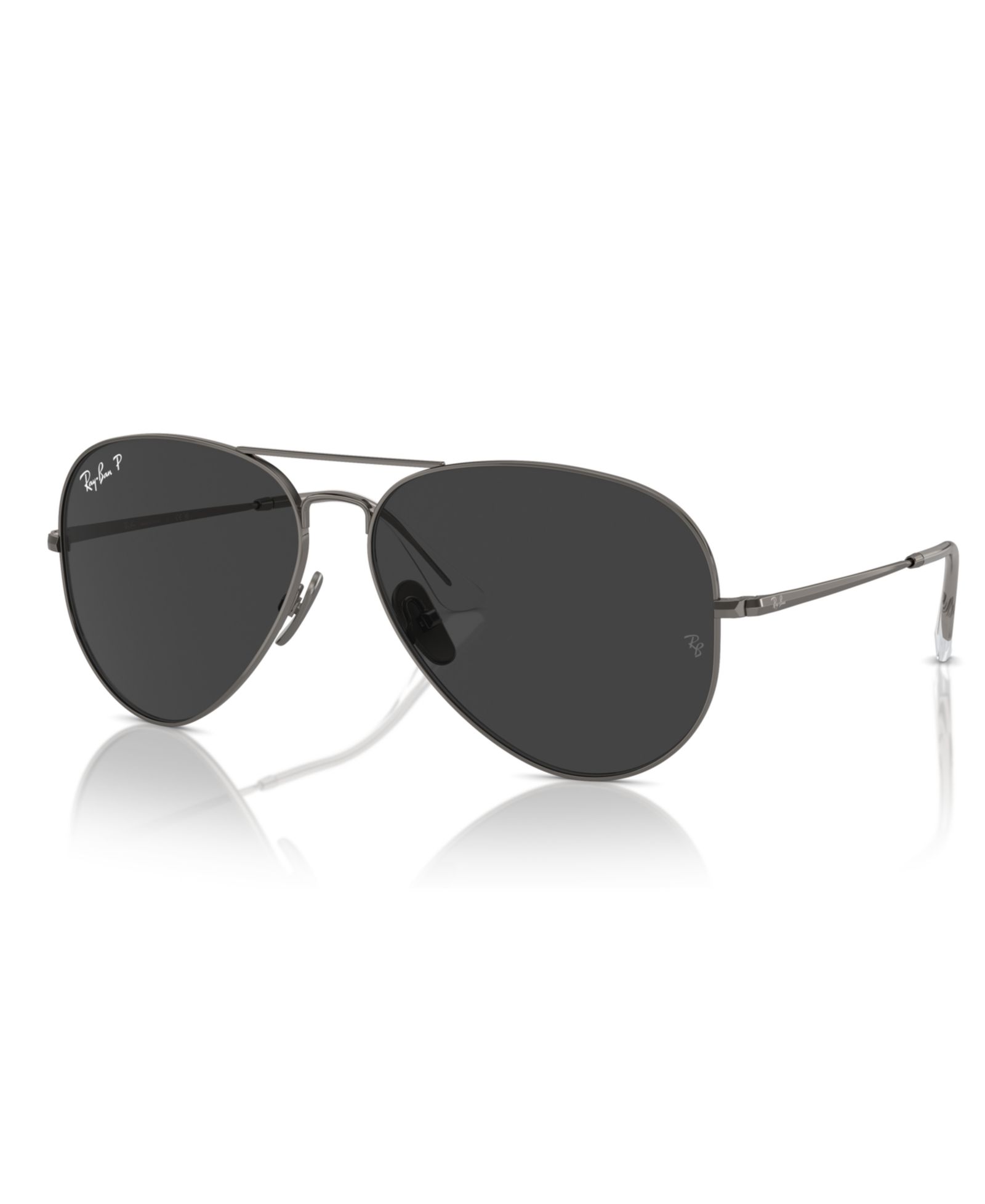 Ray-Ban Унисекс поляризационные солнцезащитные очки Aviator Titanium Rb8089