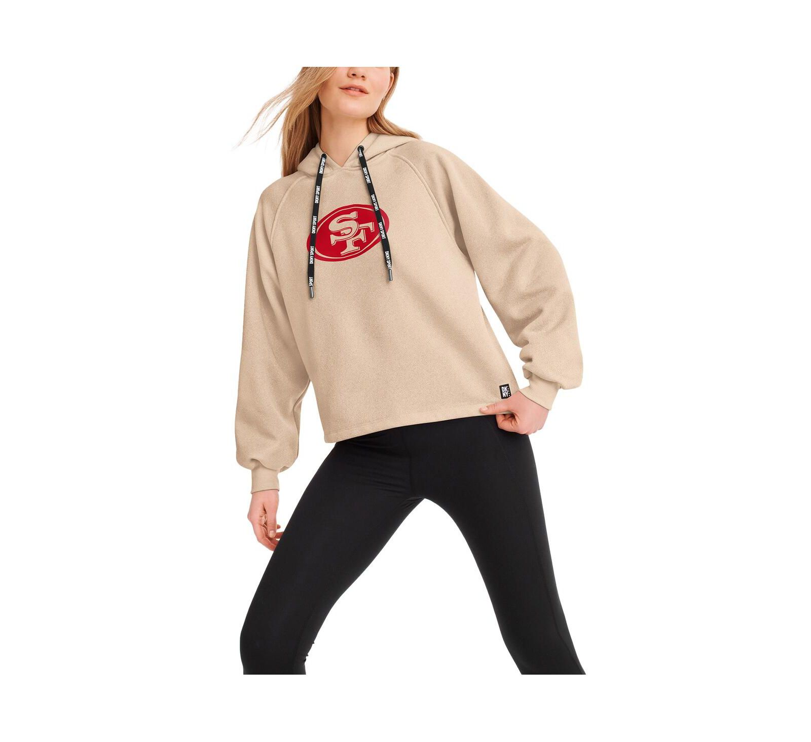 DKNY Женское худи Raglan Debbie Dolman с логотипом San Francisco 49ers