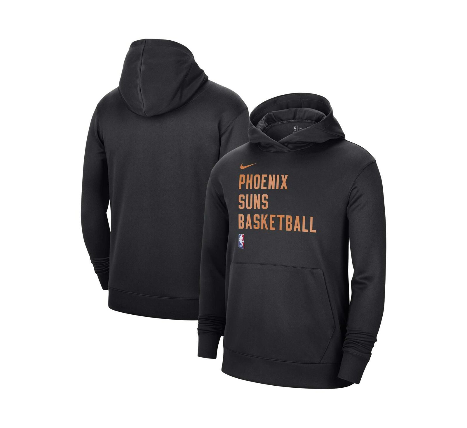 Men's and Women's Nike Black Phoenix Suns 2023/24 Performance Spotlight On-Court Practice Pullover Hoodie
