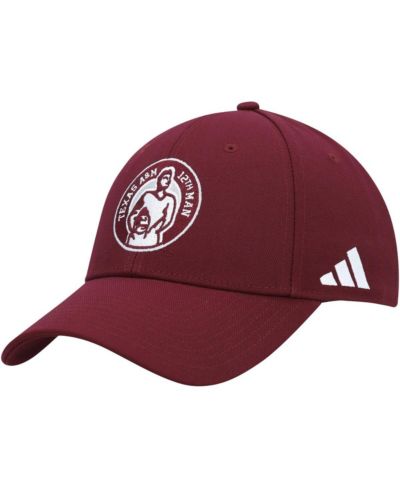 Мужская кепка adidas Maroon Texas A&M Aggies 12th Man с регулировкой