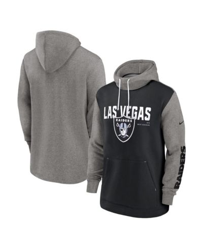 Мужское худи Nike Black Las Vegas Raiders Fashion Color Block Pullover Hoodie