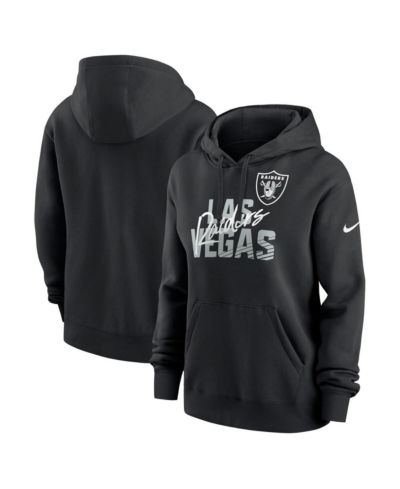 Худи Nike Women's Black Las Vegas Raiders Wordmark Club Fleece Pullover Hoodie