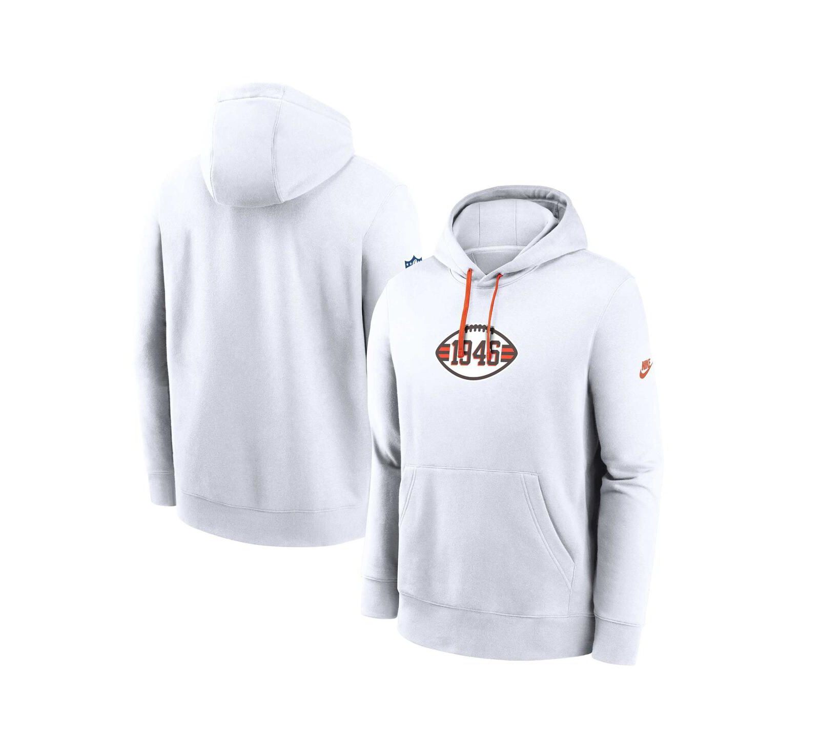 Худи Nike Men's Cleveland Browns 2023 Sideline Club Alternate, белое