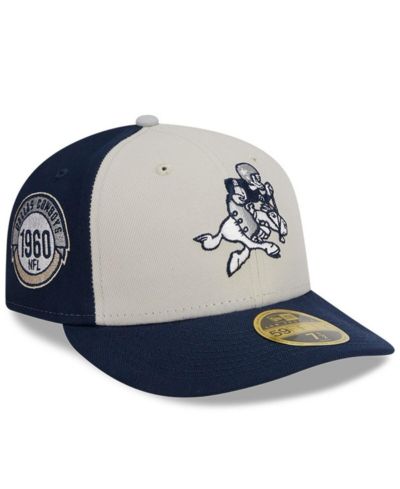 Мужская New Era Cream, Navy Dallas Cowboys 2023 Sideline Historic Low Profile 59FIFTY Fitted Hat