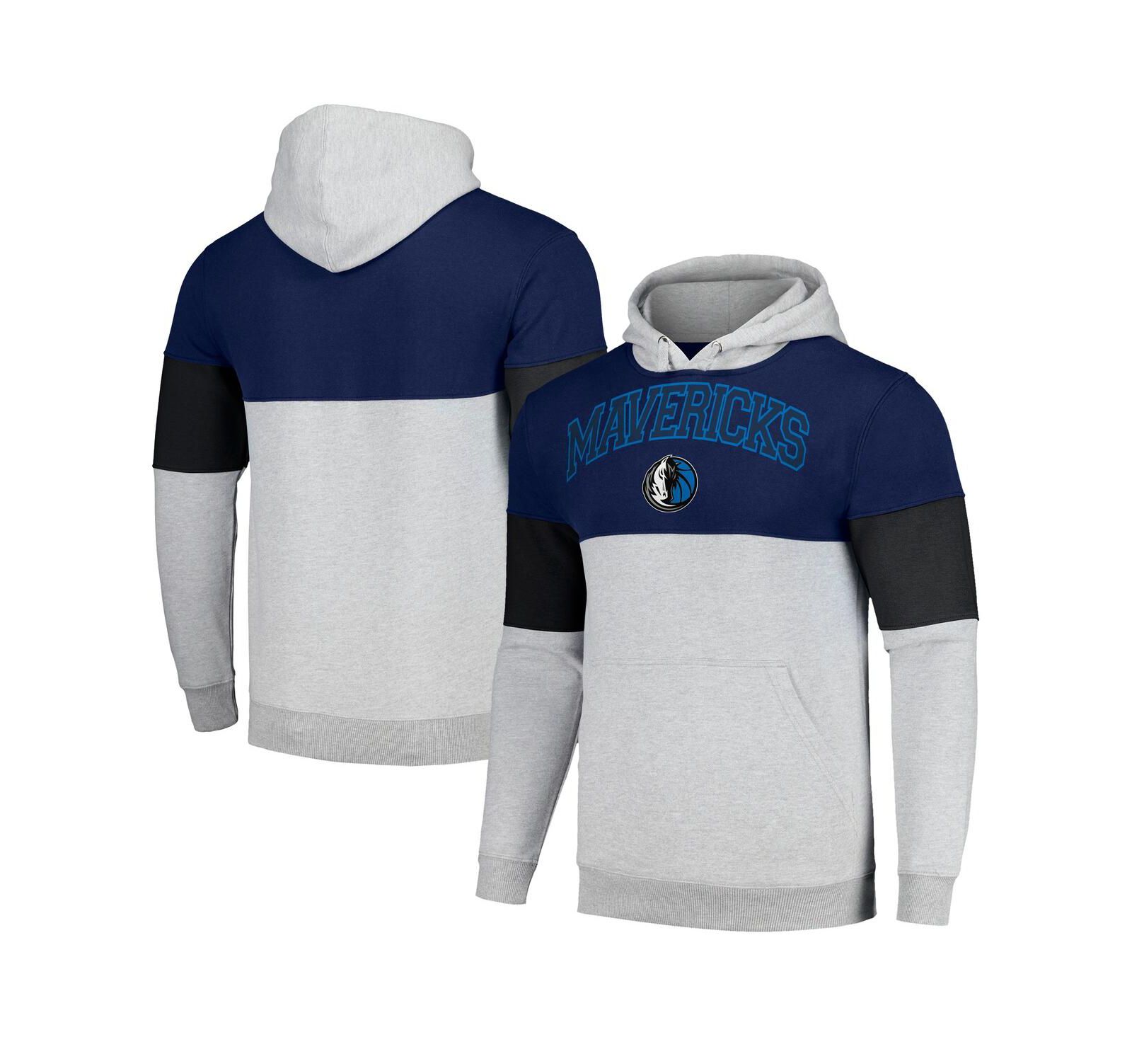 Мужское худи Fanatics Navy, Black Dallas Mavericks Big and Tall Pullover