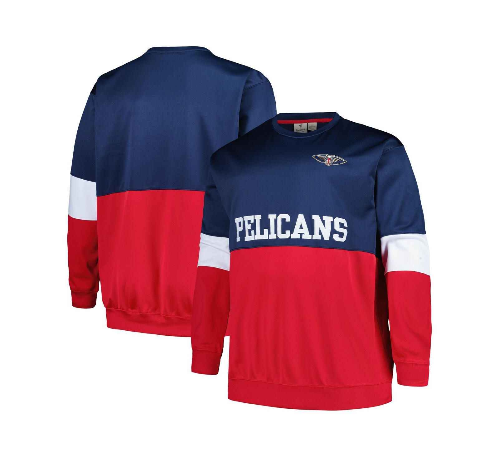 Мужское свитшот New Orleans Pelicans Big and Tall Split Pullover