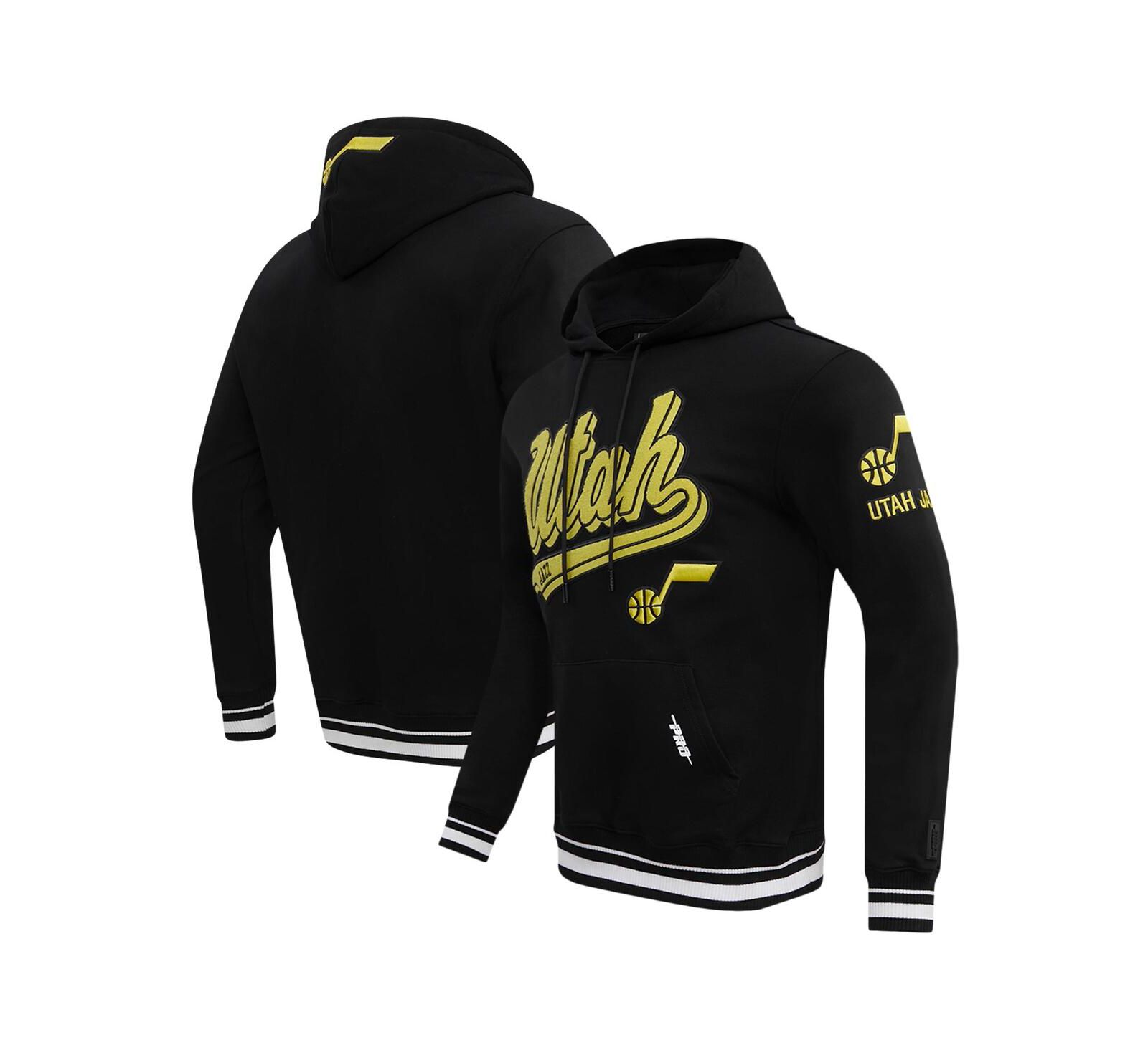 Pro Standard Мужское худи с длинным рукавом Utah Jazz Script Tail Pullover, Black