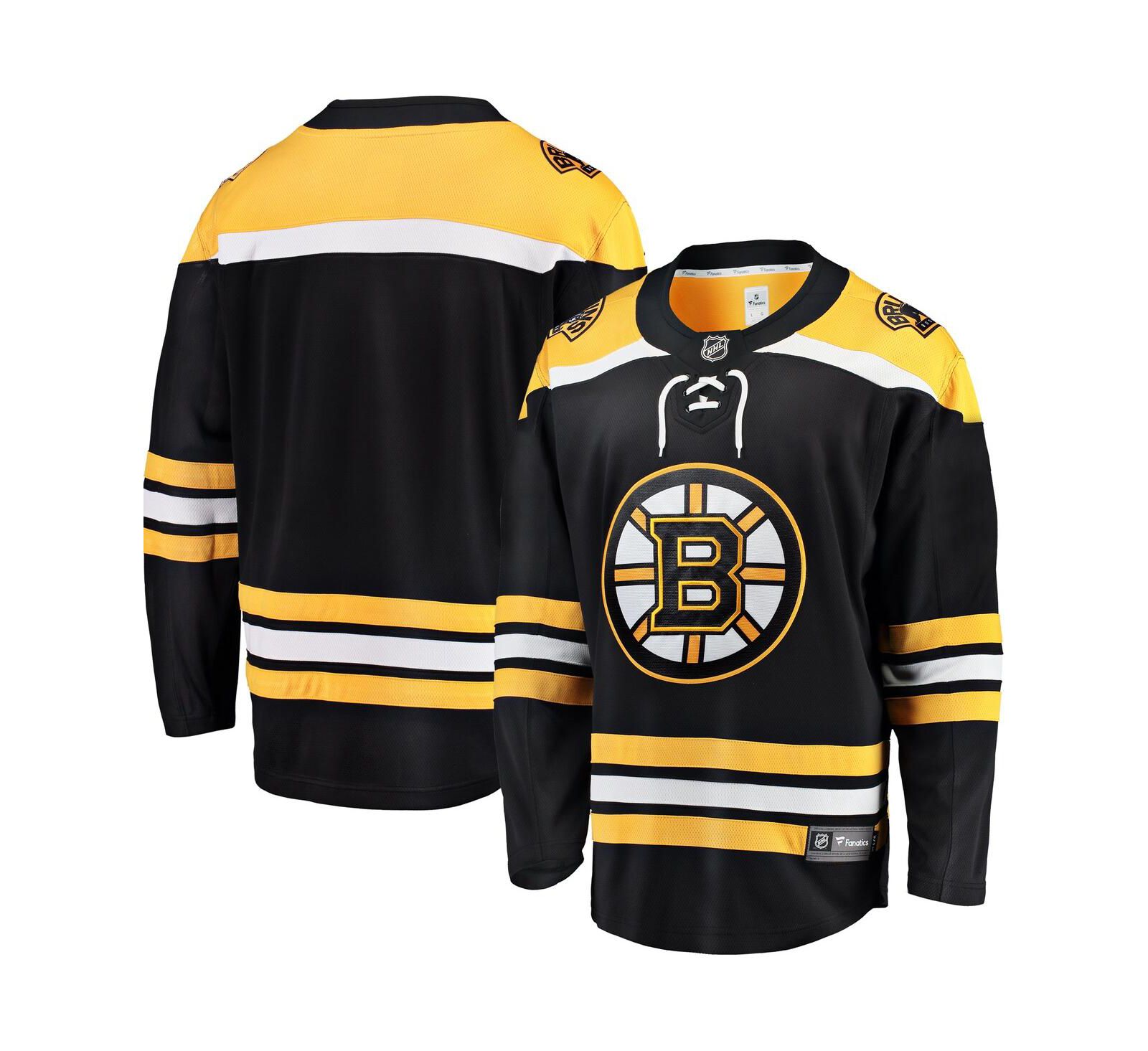 Мужская джерси Fanatics Black Boston Bruins Breakaway Home