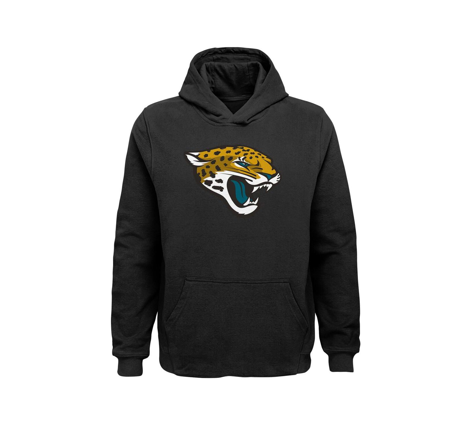 Big Boys Black Jacksonville Jaguars Team Logo Pullover Hoodie