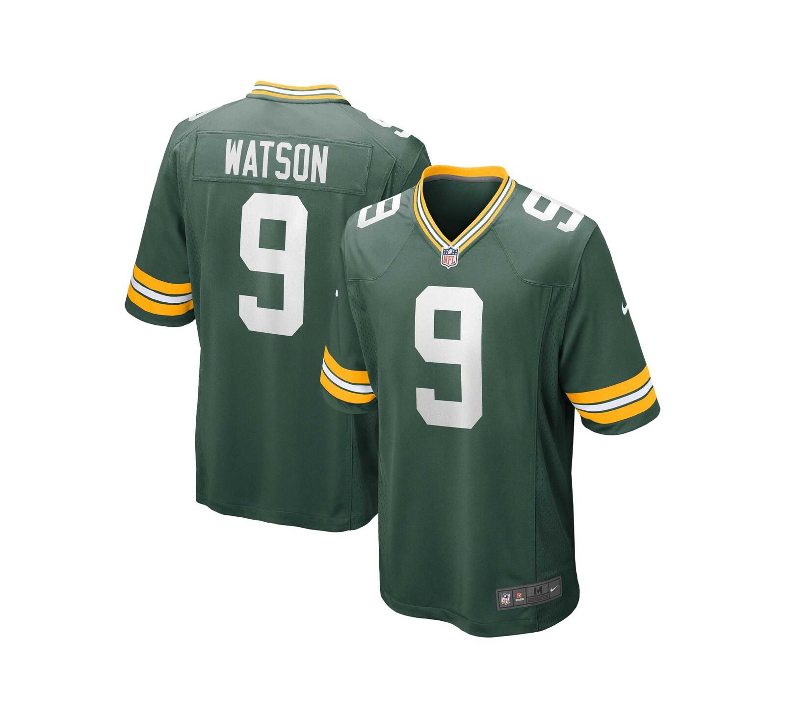 Мужская игровая джерси Nike Christian Watson Green Green Bay Packers
