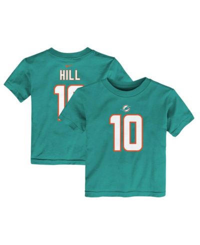 Nike футболка Tyreek Hill Aqua Miami Dolphins для малышей (мальчики и девочки)