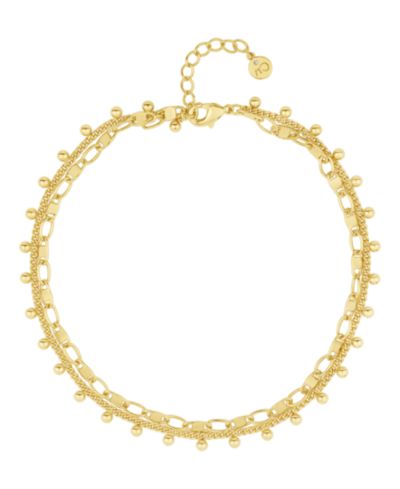 Браслет на ногу And Now This Double 18K Gold Plated или Silver Plated