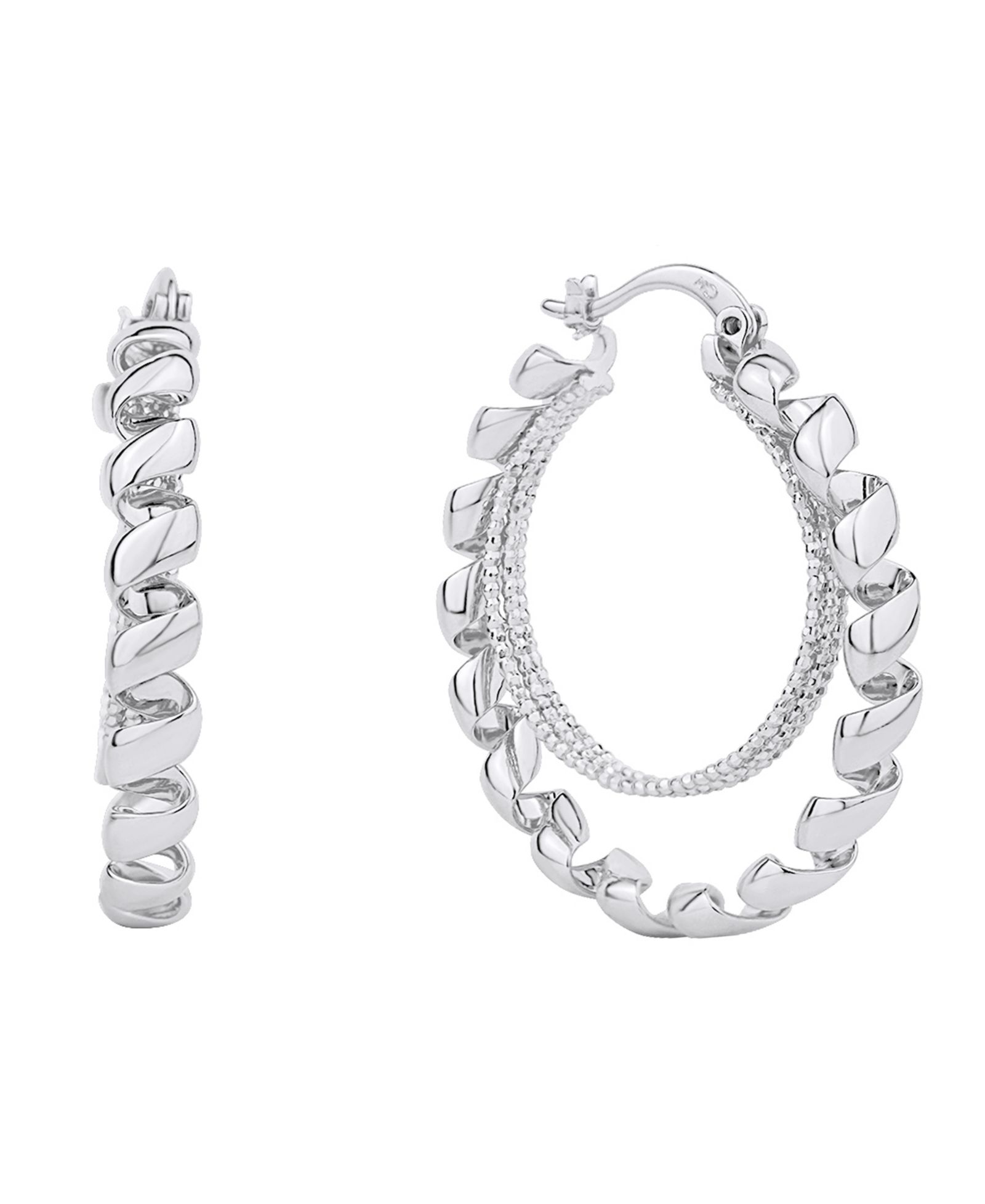 And Now This серьги-кольца с напылением 18K Gold или Silver