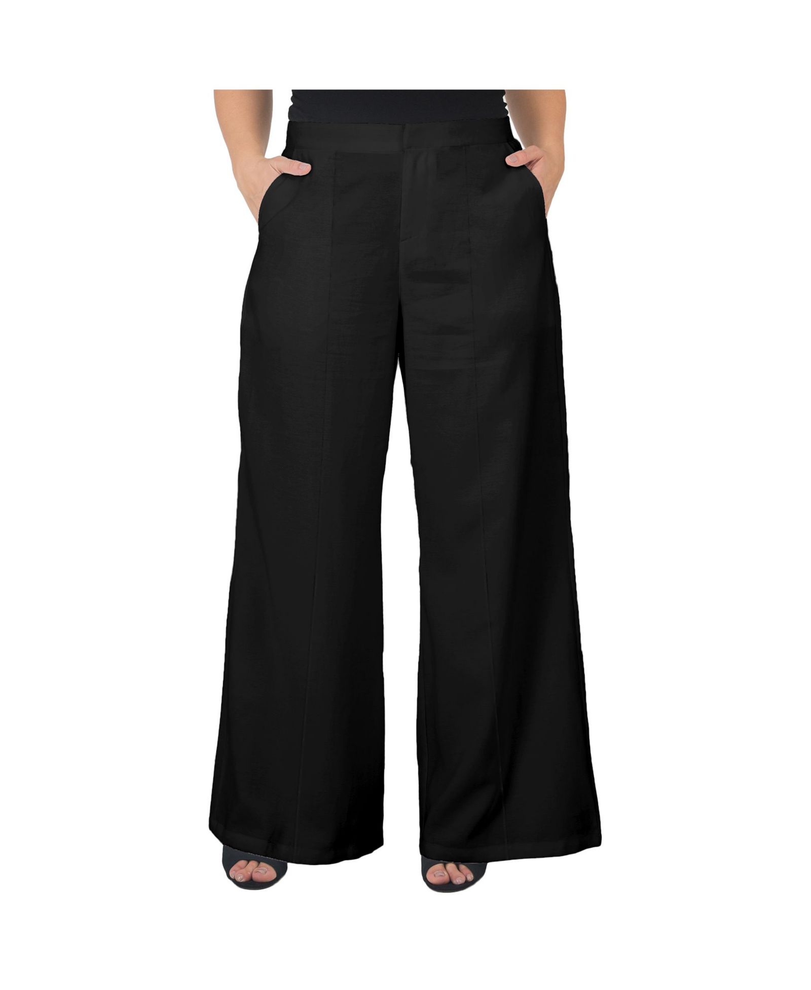 Брюки Standards & Practices Plus Size High Waist Wide Leg