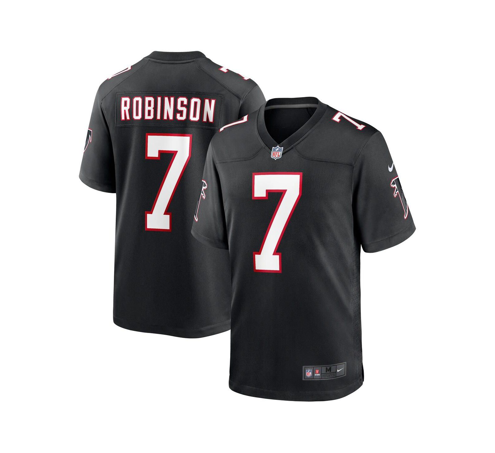 Nike Men's Bijan Robinson Atlanta Falcons 2023 NFL Draft First Round Pick Throwback Game Jersey