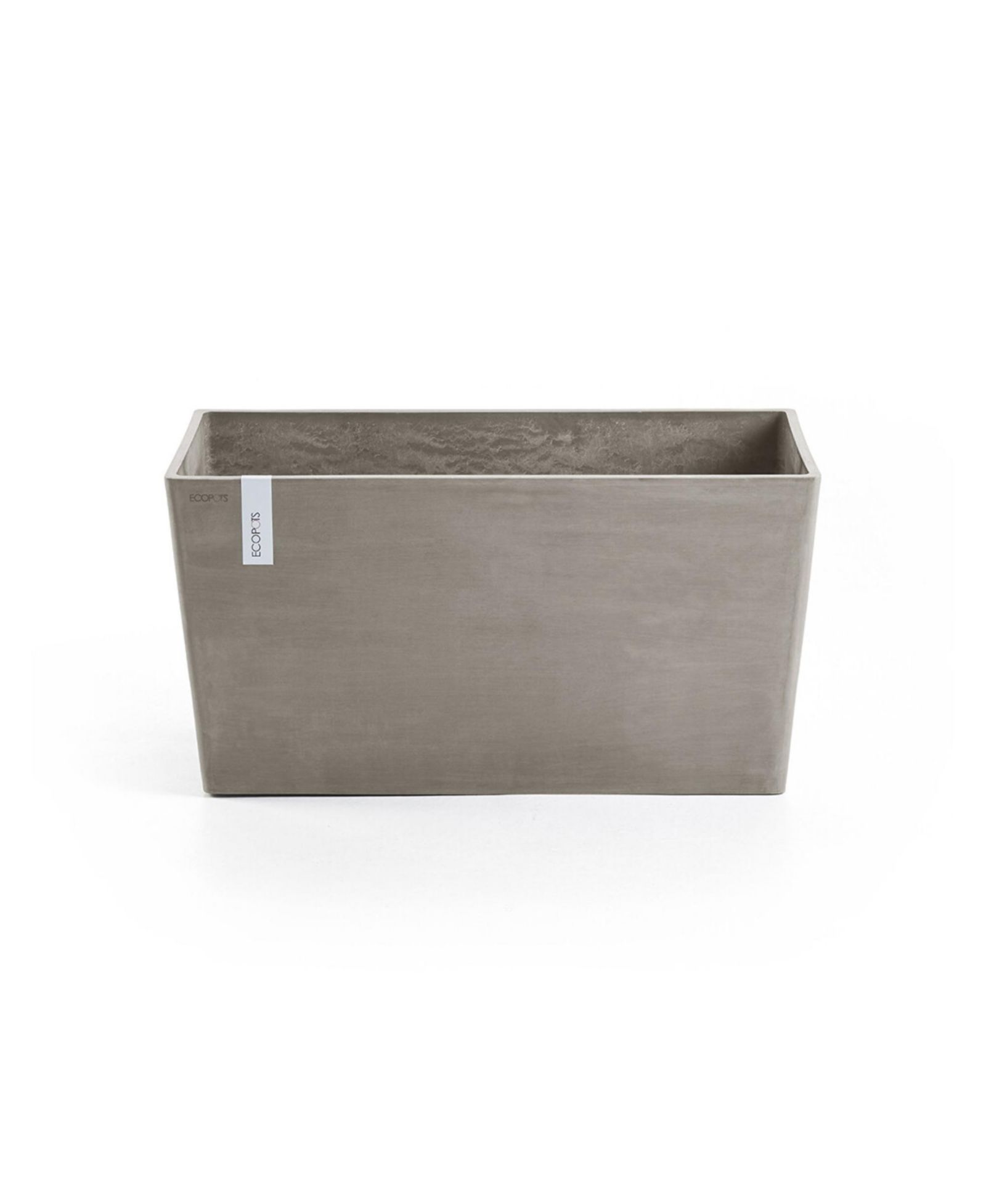 ECOPOTS Paris Durable Modern Plastic Rectangular Planter, 23.5in