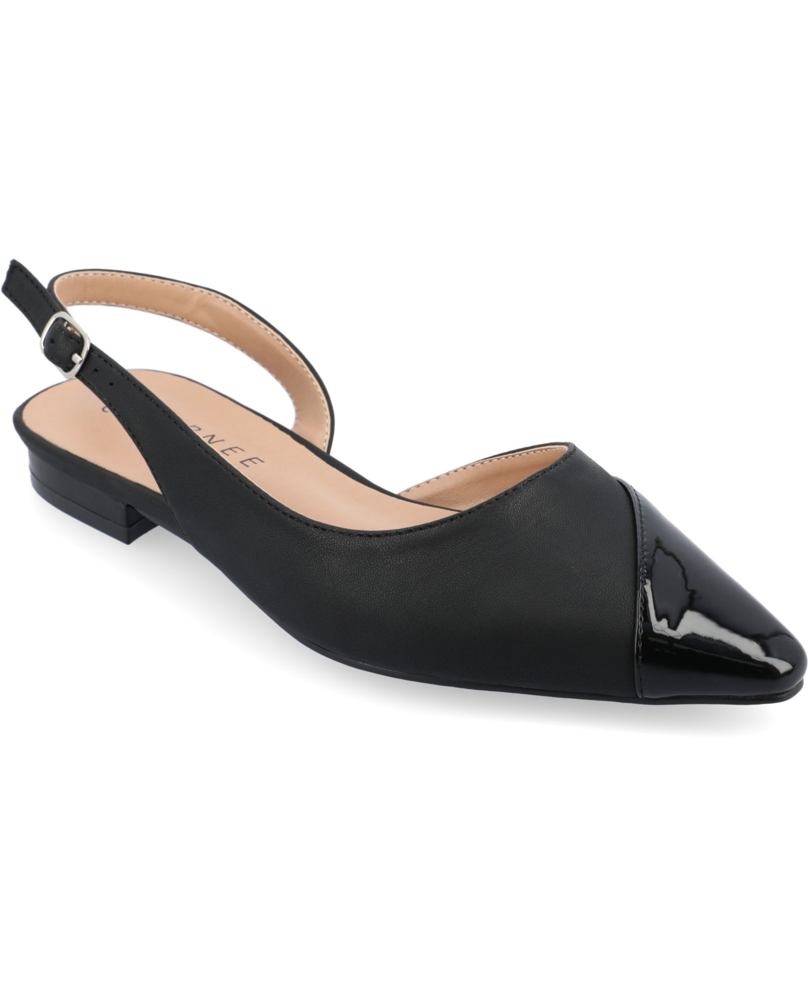Journee Collection Women's Daphnne Pointed Toe Slingback Flats