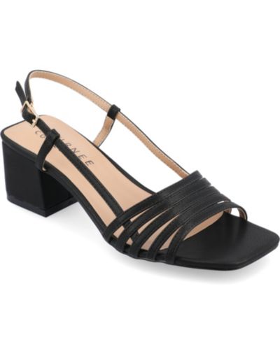 Сандалии Journee Collection Women's Shayana Slingback Block Heel