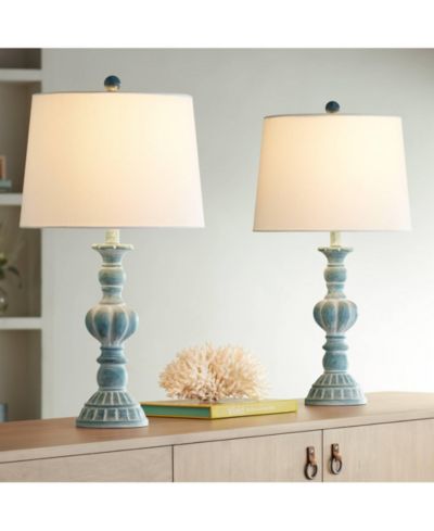 Regency Hill Tanya настольная лампа в винтажном стиле, комплект из 2 шт., 26.5" High