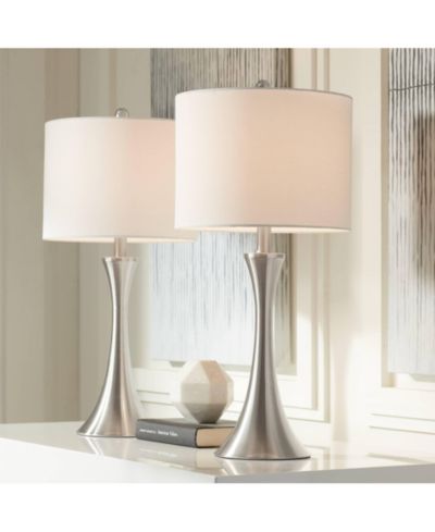 360 Lighting настольные лампы Gerson, набор из 2 шт, Brushed Nickel, LED