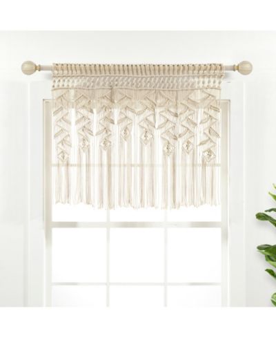 Декоративная занавеска Boho Macrame Leaf из хлопка для кухни или стен