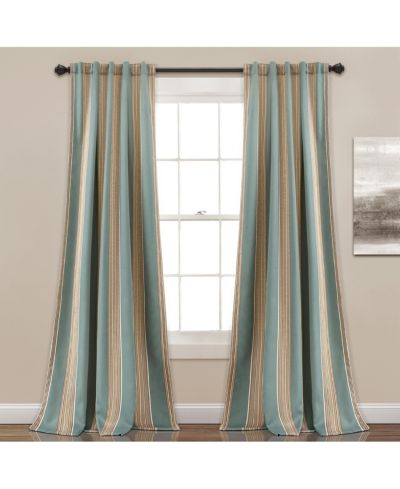 Шторы Julia Stripe Light Filtering Window Curtain Panels