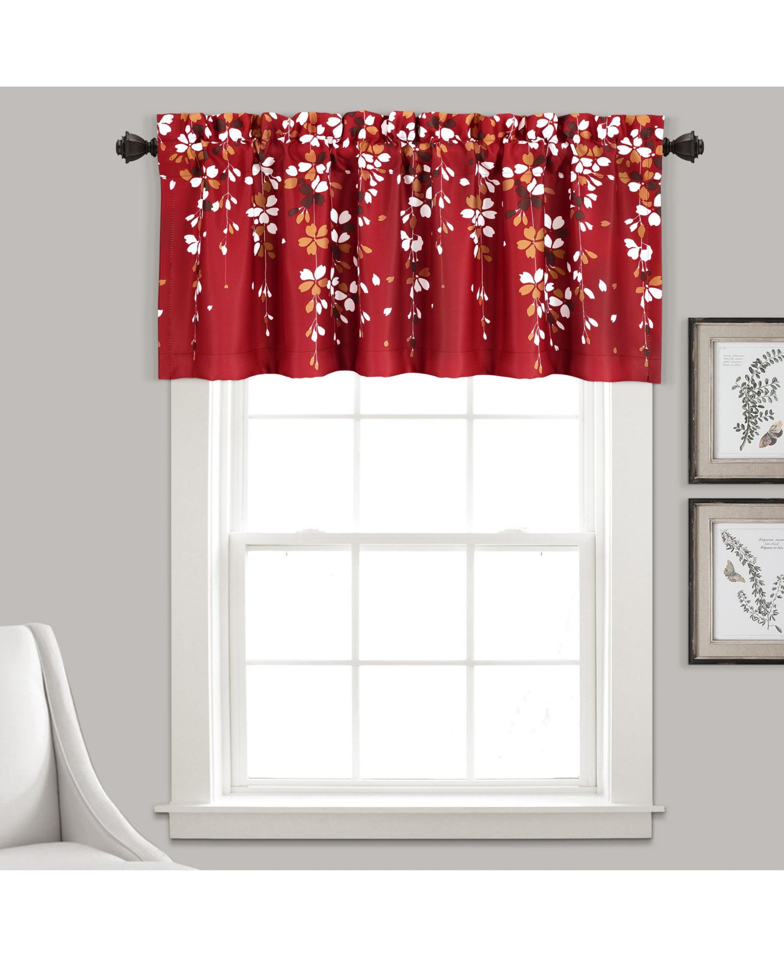 Weeping Flower Light Filtering Valance