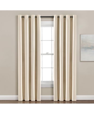 Insulated Grommet 100% Blackout Faux Silk Window Curtain Panel