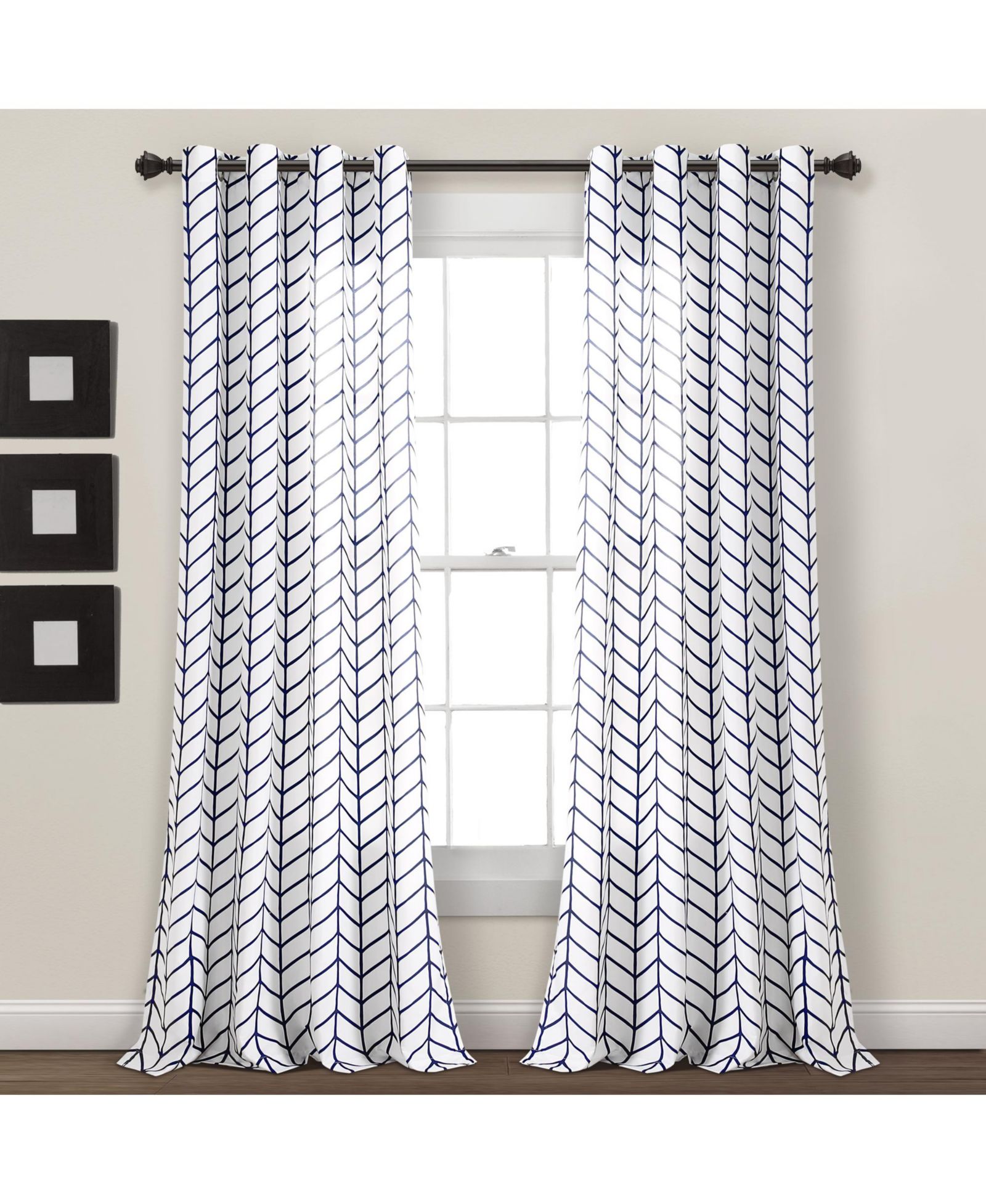 Lush Decor оконные шторы Calia Chevron Geo