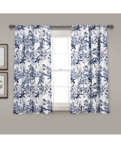 Botanical Garden Light Filtering Window Curtain Panels
