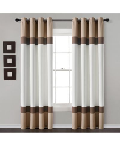 Светопропускающие шторы Alexander Color Block Window Curtain Panels