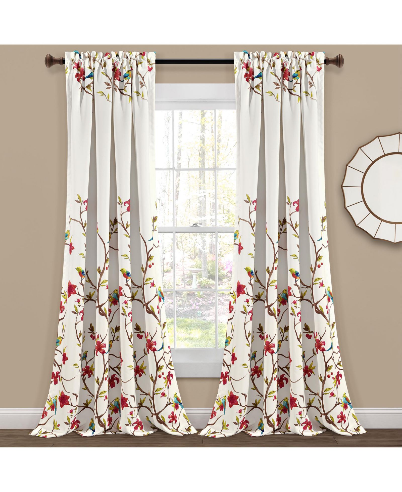 Светопропускающие шторы Neela Birds Window Curtain Panels